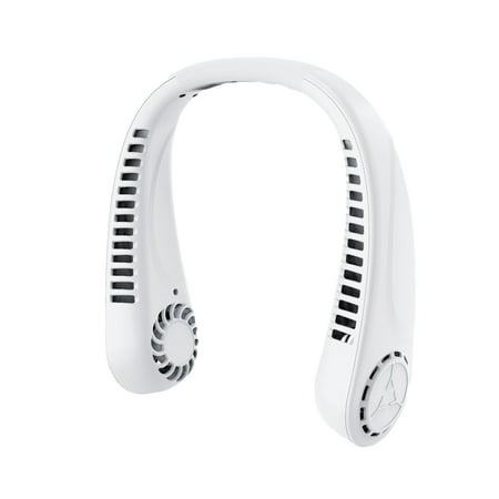 

Portable Neck Fan Hands Free Bladeless Fan Cooling Personal Fan Wearable Quiet Fan for Outdoor Indoor Birthday Gifts for Men Women Mom Dad white，G188145