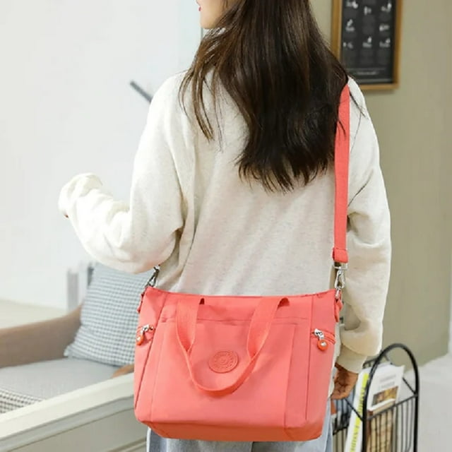 Durable Nylon Sports Bag Lightweight Shoulder Handbag For Women Men Travel Gym Daily Use