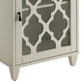 thumbnail image 3 of White Glass & Synthetic Wood - Ample Storage with Drawer & Shelf - Any Space in Home - Blend Functionality & Style, 3 of 5