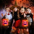 thumbnail image 5 of TOOPTY LED Light Up Halloween Candy Bucket, Kids Trick or Treat Bag, Pumpkin Basket for Holiday Party Supplies, 5 of 6