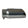 thumbnail image 2 of SpeedFX Exhaust Tail Pipe Tip 405S FX Exhaust Tail Pipe Tip; 4 Inch Inlet; 5 Inch Outlet; Polished Stainless Steel; Round; Angled Cut; Rolled Edge; 12 Inch Length, 2 of 3