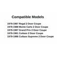 thumbnail image 3 of Driver Left Side Door Window Door Glass Compatible with Buick Regal/Pontiac Grand Prix/Chevrolet Monte Carlo/Oldsmobile Cutlass/Oldsmobile Cutlass Supreme 2 Door Coupe 1979-1987 Models, 3 of 5