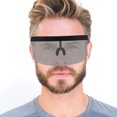 thumbnail image 4 of Baohd Grande Visière Coupe-Vent Demi-Visage Protection Anti-UV Miroir Lunettes de Soleil Rétro Protecteur, 4 of 6