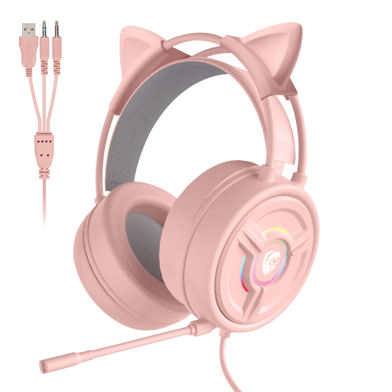 7.1 Cat Ear Gaming Headset for PC, PS4 