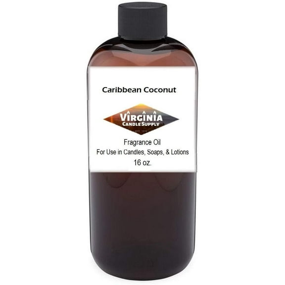 Caribbean Coconut 16 oz Bottle for Candle Making, Soap Making, Tart Making, Room Sprays, Lotions, Car Fresheners, Slime, Bath Bombs, Warmers
