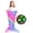 Colorful Mermaid, variant on 1pc Mermaid Tail Blanket - Glow-in-the-Dark Plush Mermaid Wearable Blanket, Soft Flannel Comfort Blanket for Girls, Teens, and Adults, All-Season Mermaid Unicorn Sleeping Bag
