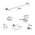 thumbnail image 3 of Juego De 6 Accesorios Para Baño Alfa Acero Inoxidable Cromado De Lujo Redo, 3 of 3