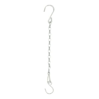 Pljfxxm 1 Pack 14 Inch Hanging Baskets Chain, Hanging Chains with Clips and Hooks Flower Pot Chain Replacement Plant Hangers for Planters, Bird