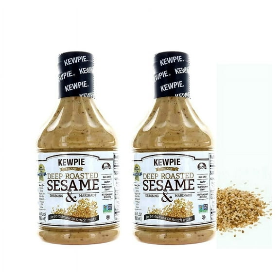 Creamy Deep Roasted Sesame Dressing & Marinade 2 Bottles 30 Fl.oz. (887mL) each. By: Kewpie