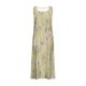 thumbnail image 3 of Vestido de Verano para las Mujeres sin Mangas Lino-Look Impreso Maxi, Suelto Fluido Y Vestido Sexy de Moda para las Mujeres, 3 of 5