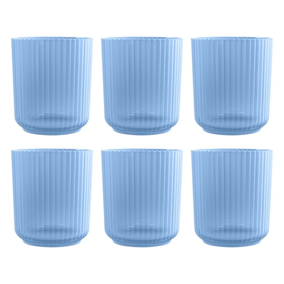 Mesa PP Drinking Glass - Blue - 15 oz - Set of 6