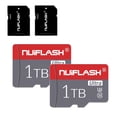 thumbnail image 1 of Tarjeta de memoria microSD de 1TB, UHS-I, C10, U3, V30, 4K, para cámara, smartphone, gaming y carro. 2-pack, 1 of 10