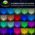 thumbnail image 3 of Proyector de estrellas, proyector giratorio de 360° para niños, luz nocturna para niños con reproductor de música/control remoto/temporizador, proyector de estrellas de techo para fiestas infantiles y, 3 of 5
