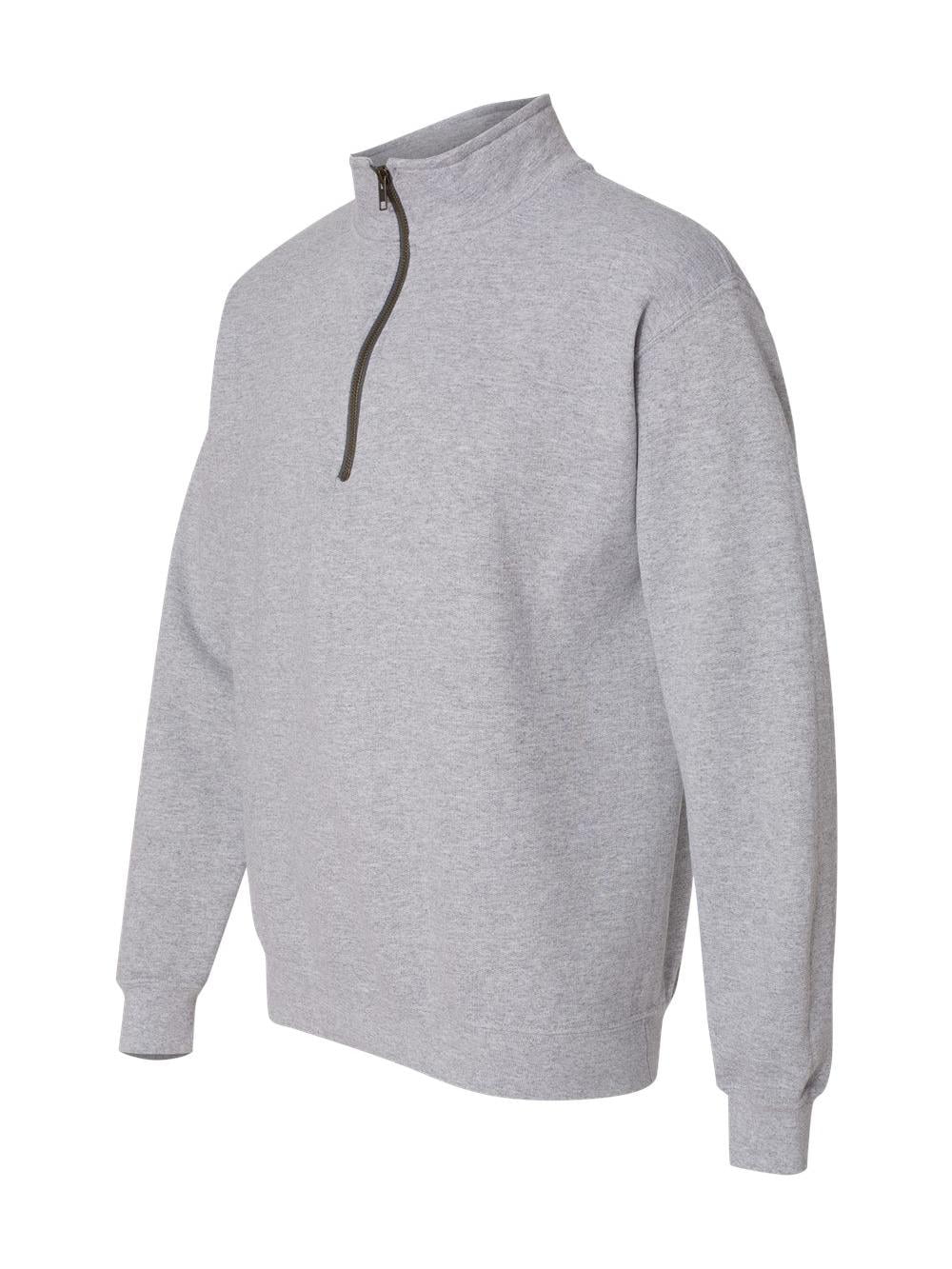 Vintage Washed Quarter Zip Ribbed Sweatshirt