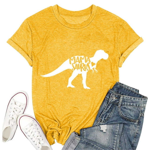 Daznico Hauts pour Femmes, Hauts d'Été pour Femmes, Haut Imprimé Mode Femme Col Rond Ample T-Shirt, T-Shirts pour Femmes, Chemises pour Femmes