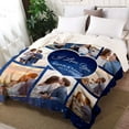 thumbnail image 5 of Personalized Valentines Day Blanket Gifts for Him Her, I Love You Gifts for Boyfriend, Custom Photo Blanket for Girlfriend Gifts, Birthday Gift for Couples Wife Husband Men Women Blankets, 5 of 5
