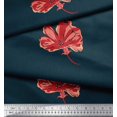 thumbnail image 2 of Soimoi Poly Georgette Fabric Artistic Flower Printed Fabric 1 Yard 42 Inch Wide, 2 of 3