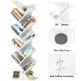 thumbnail image 3 of LELELINKY 10-tier Tree Bookshelf, Floor Standing Wood Bookshelf for Narrow Space Storage Organizer Bookshelves for Books/CDs/Magazine, Storage Shelf, White, 3 of 8