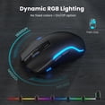 thumbnail image 2 of SABLUTE Wireless Keyboard and Mouse Combo, Rechargeable 4000mAh Light up Quiet Keyboard with Wrist Rest & Phone Holder, Ergonomic Silent Typing for P, 2 of 8