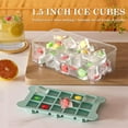 thumbnail image 2 of Ice Cube Tray for Freezer with Bin: Easy Release Ice Cube Maker with Covered Ice Holder - 3pack Ice Trays for Making 1.5inch Icecubes - Icebox with Lid, 2 of 5