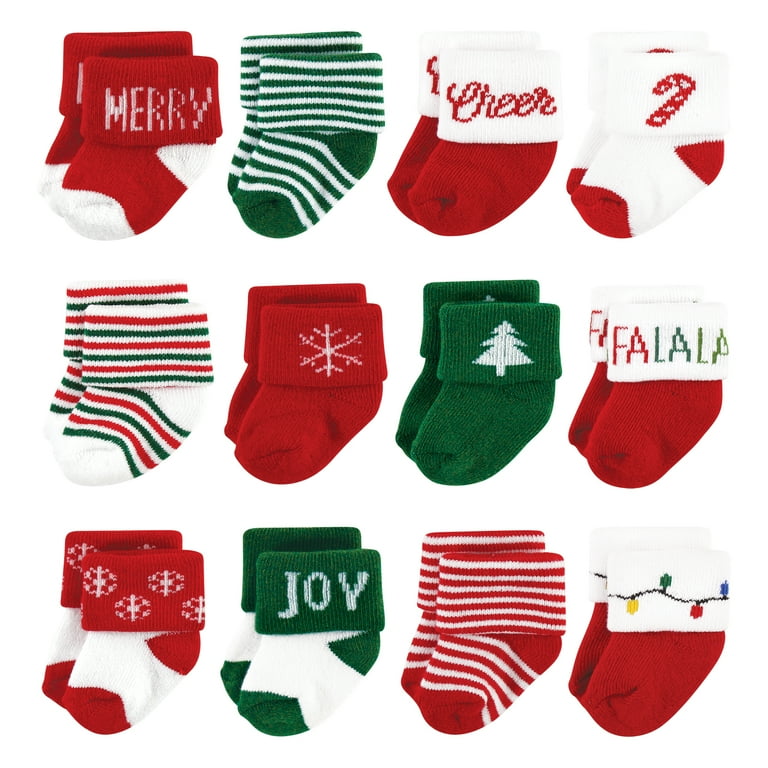 グランドセール 漫画 Hudson Of Days 12 24-Pack, Socks Terry Baby Rich Cotton Baby ベビー