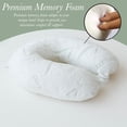 thumbnail image 2 of Sacred Thread Bamboo Travel Pillow - Head and Neck Support, For Airplanes, Cars, Buses, & Trains, 2 of 6