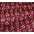thumbnail image 5 of oneOone Viscose Jersey Fabric Paisley Ikat Decor Fabric Printed BTY 60 Inch Wide, 5 of 5