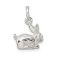 thumbnail image 3 of 925 Sterling Silver Solid Polished Rabbit Charm 12x12mm Wide Pendant Necklace for Women - 2.2 Grams, 3 of 5