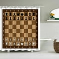 thumbnail image 1 of Chess Chess Shower Curtain Chessboard Art Decorative Background Shower Curtain INS Wind Home Decoration Waterproof Curtain, 1 of 6