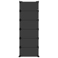 thumbnail image 2 of vidaXL Shoe Rack Black 94.5x36.5x106 cm PP, 2 of 5