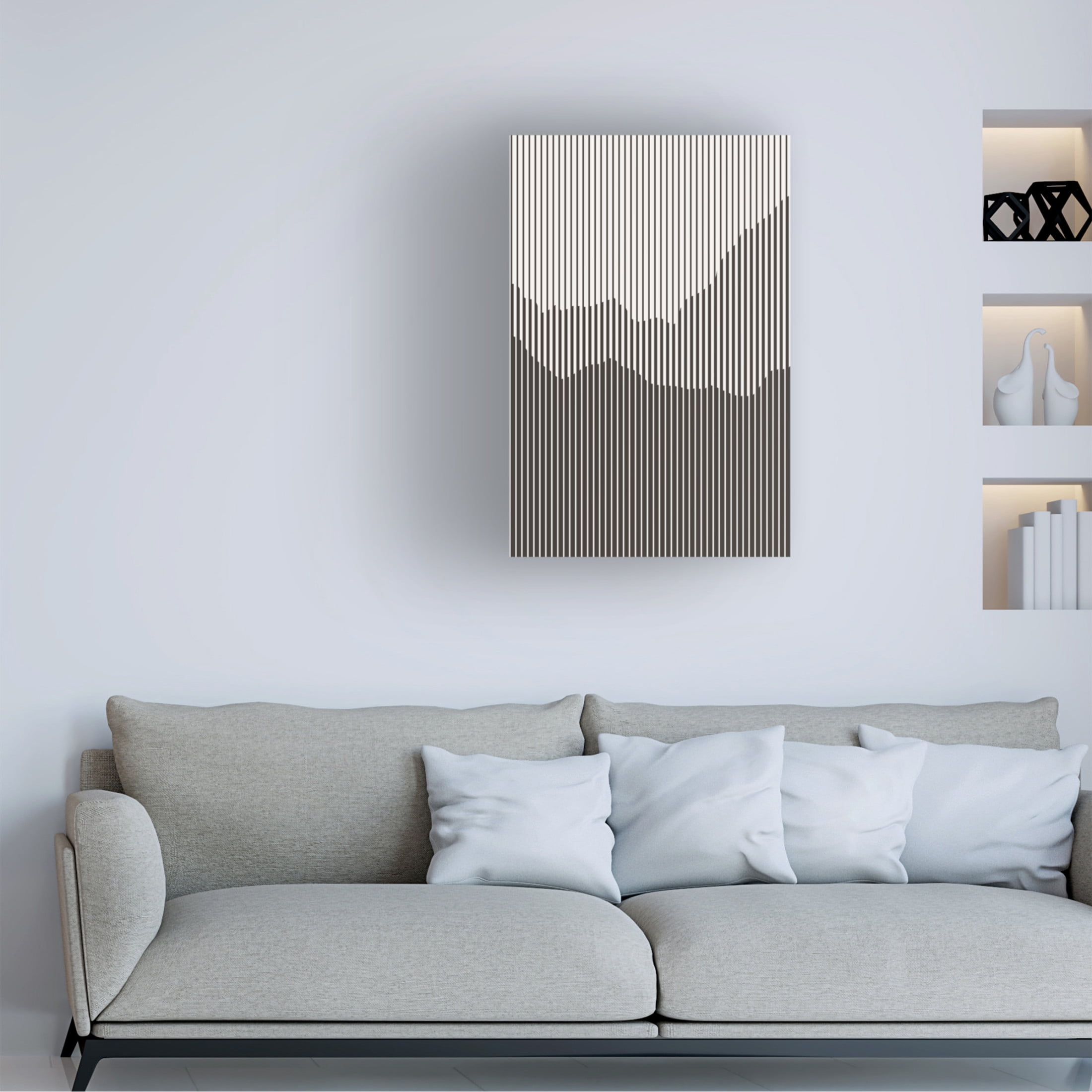 Trademark Fine Art jay stanley  Dark Mountains Series 1 Canvas Wall Art