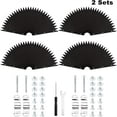 thumbnail image 3 of LEEYNEER 2pcs Squirrel Baffle for Bird Feeder Pole - Wrap Around Squirrel Guard  14-Inch Size  Feeder Protection  Spiked Design  Weatherresistant Material, 3 of 6