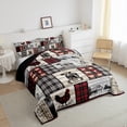 thumbnail image 3 of jejeloiu Farm Animal Cow Bedding Comforter Set,Old Barn Door Twin Comforter Sets,Rustic Farmhouse Cabin Bedding Set For Adult,Ultra Soft Home Decor Reversible,2-Piece, 3 of 8