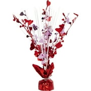 Way to Celebrate! Pink and Red Hearts Valentine's Foil Centerpiece 11"