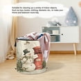 thumbnail image 6 of Wobogo Snowman Mail Carrier Foldable Laundry Baskets with Carry Handle Zipper Closure Travel Bathroom College Dorm Essentials, 6 of 6