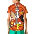thumbnail image 6 of Looney Tunes Cartoons Boys Girls T-Shirt 3d Print Graphic Short Sleeve Tee Shirt Tops For Kids Teens, 6 of 7