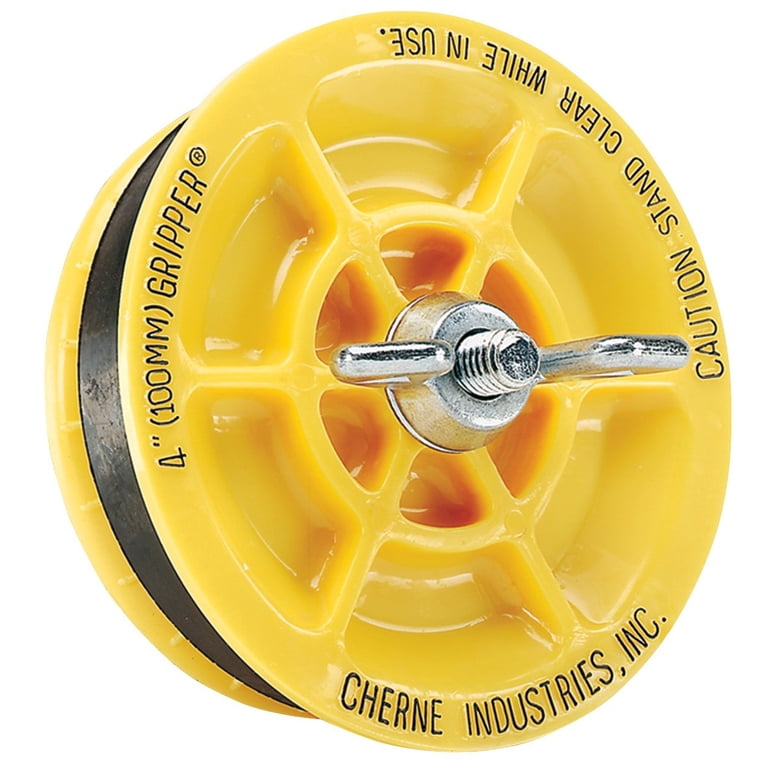 Cherne 4-Inch Mechanical Pipe Plug – Test Plug For DWV & Stack Testing, 17 PSI Rating