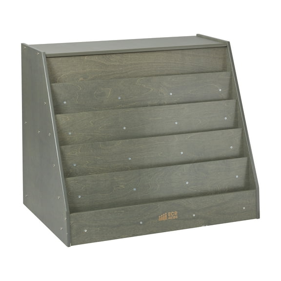 Double-Sided Mobile Book Display with Storage