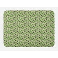 thumbnail image 1 of Vine Bath Mat, Viticulture Theme Swirly Grapevines Growing up the Wall Image, Plush Bathroom Decor Mat with Non Slip Backing, 29.5" X 17.5", Dark Indigo Fern Green, by Ambesonne, 1 of 2