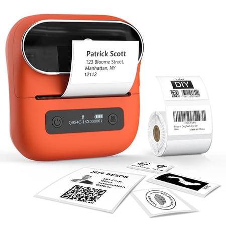 Phomemo M220 Portable Bluetooth Printer 3.14 inch Thermal Label Maker for Barcodes, Name, Address, Clothing Labeling, for Office Home