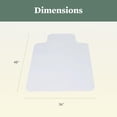 thumbnail image 2 of OFM 36" x 48" Transparent Chair Mat with Lip for Carpet (ESS-8800C), 2 of 6