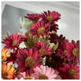 thumbnail image 5 of 5 Piece Sunset Mums Fall Floral Arrangement Realistic Silk Flowers For Home Windproof Design 5PCS, 5 of 5