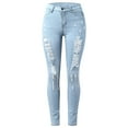 thumbnail image 3 of WILLBEST Jeans Mujer Pantalones Vaqueros Casuales Clásicos para Mujer, de Cintura Alta, Elásticos, Cómodos y Ajustados, para Uso Diario. Grande, 3 of 5