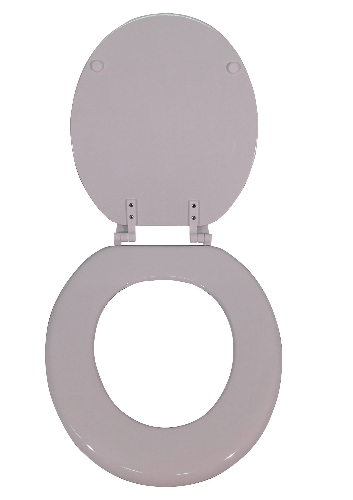 Mainstays Round Molded Wood Toilet Seat, White