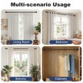 thumbnail image 4 of KoshiMe 1-inch Diameter Adjustable Curtain Rod 32-168 inches, Heavy-Duty Curtain Rods, Classic Ball Finials for Indoor/Outdoor Use, bronze, 4 of 7