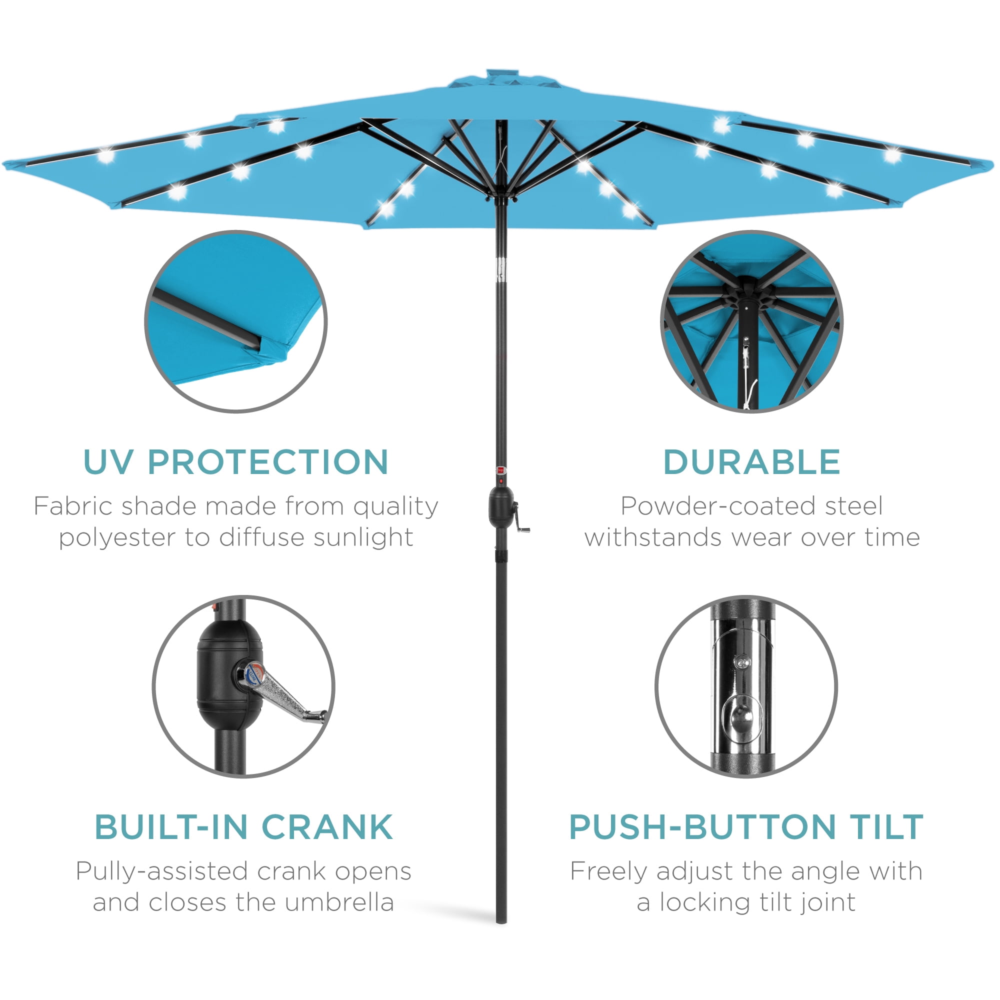fan that attaches to patio umbrella Bravon 19.7" Framehouse Wet-Rated Ceiling Fan with Light & Remote