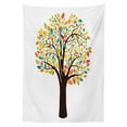 thumbnail image 3 of Ambesonne Tree Tablecloth Rectangular Table Cover, Autumnal Leaves Forest Flora, 52"x70", Multicolor, 3 of 4