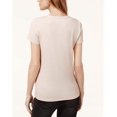 thumbnail image 2 of Bow & Drape T-Shirt Basique Femme Jamais Pas en Retard, Rose, Juniors, Moyen, 2 of 2