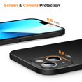 thumbnail image 4 of JETech Upgraded Slim (0.85 mm Thin) Case for iPhone 13 6.1-Inch, Camera Lens Cover Full Protection, Slim Fit Ultra Thin Lightweight Matte Hard PC, Support Wireless Charging (Black), 4 of 7