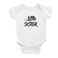 thumbnail image 3 of Twin Baby Newborn Baby Bodysuit Big Little Big Sister Infant Jumpsuit (White, 18-24M), 3 of 5